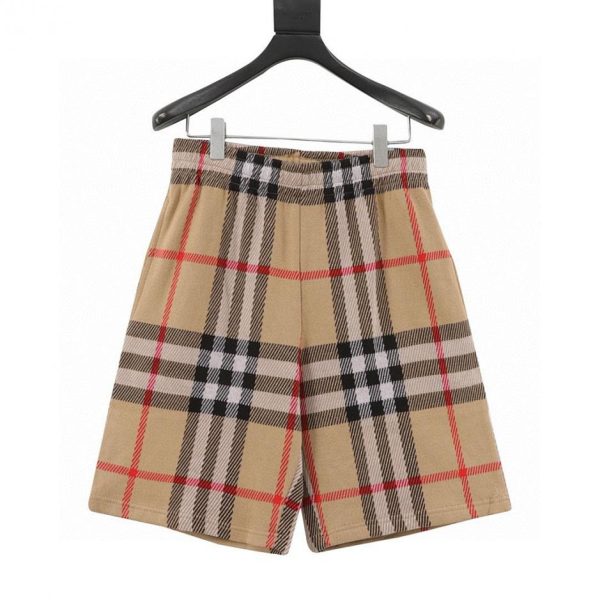 designer,replica,clothing,fake,1:1,lv,luxury,high quality Burberry check knit suit shorts (C6D7)