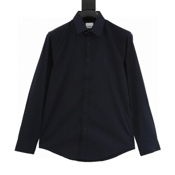 designer,replica,clothing,fake,1:1,lv,luxury,high quality Burberry classic TB logo embroidered long-sleeved shirt (BA69)