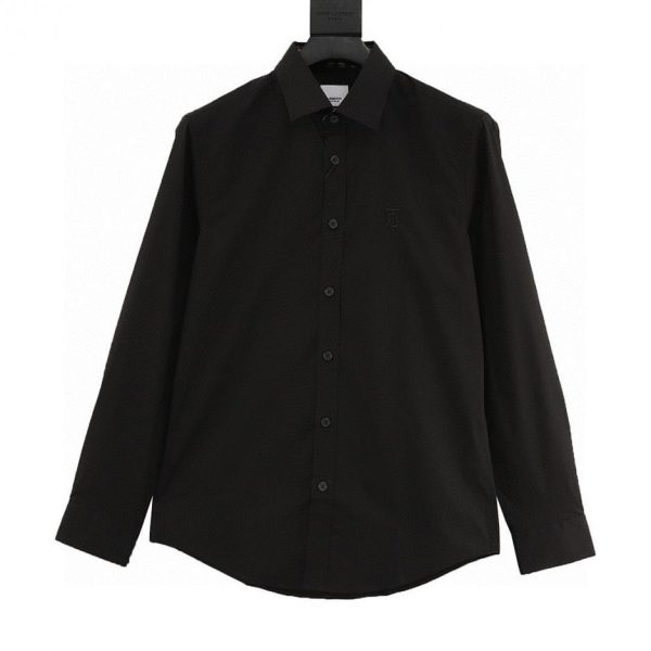 designer,replica,clothing,fake,1:1,lv,luxury,high quality BURBERRY classic TB logo embroidered long-sleeved shirt (E484)