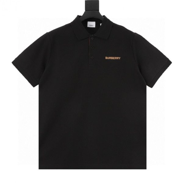 designer,replica,clothing,fake,1:1,lv,luxury,high quality Burberry striped embroidered short-sleeved polo shirt (6B53)