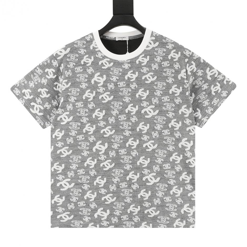 designer,replica,clothing,fake,1:1,lv,luxury,high quality CHANEL all-over monogram jacquard short-sleeved shirt (D21F) designer,replica,clothing,fake,1:1,lv,luxury,high quality CHANEL all-over monogram jacquard short-sleeved shirt (D21F)