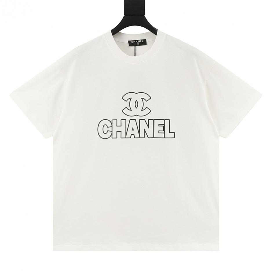 designer,replica,clothing,fake,1:1,lv,luxury,high quality CHANEL Double C Logo Print Short-Sleeve T-Shirt (F744) designer,replica,clothing,fake,1:1,lv,luxury,high quality CHANEL Double C Logo Print Short-Sleeve T-Shirt (F744)