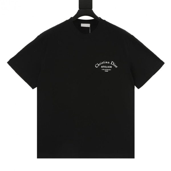 designer,replica,clothing,fake,1:1,lv,luxury,high quality Christian Dior classic slogan print short-sleeved T-shirt (8086)