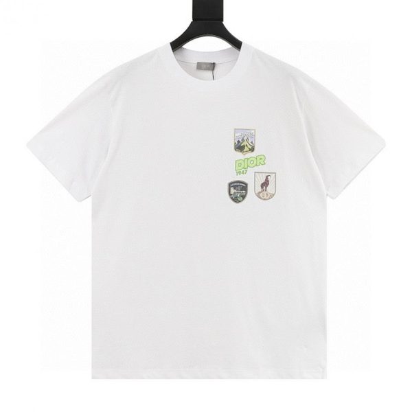 designer,replica,clothing,fake,1:1,lv,luxury,high quality Dior Mountain Multicolor Patchwork Short-Sleeve T-Shirt (ED34)