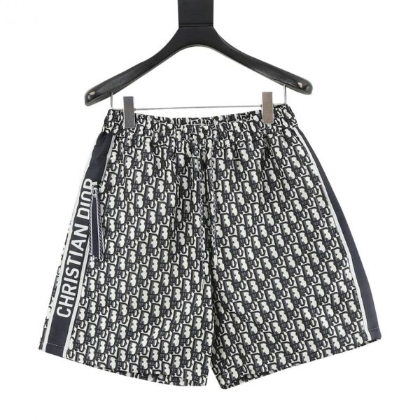 designer,replica,clothing,fake,1:1,lv,luxury,high quality DIOR monogram print all-over print shorts with side webbing (2C3B)