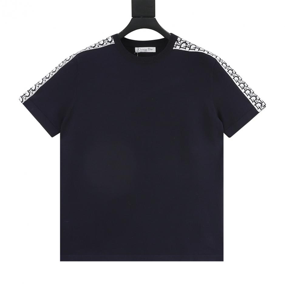 designer,replica,clothing,fake,1:1,lv,luxury,high quality DIOR Short-Sleeve T-Shirt with Jacquard Ribbon Panels on Shoulders and Sleeves (612B) designer,replica,clothing,fake,1:1,lv,luxury,high quality DIOR Short-Sleeve T-Shirt with Jacquard Ribbon Panels on Shoulders and Sleeves (612B)