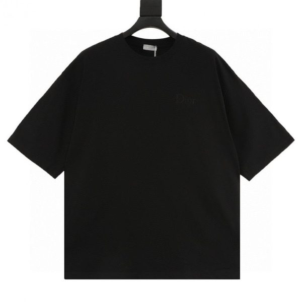 designer,replica,clothing,fake,1:1,lv,luxury,high quality Dior classic embroidered logo short-sleeved T-shirt (2C94)