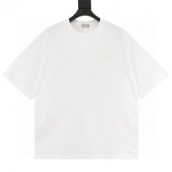 designer,replica,clothing,fake,1:1,lv,luxury,high quality Dior classic embroidered logo short-sleeved T-shirt (5855)