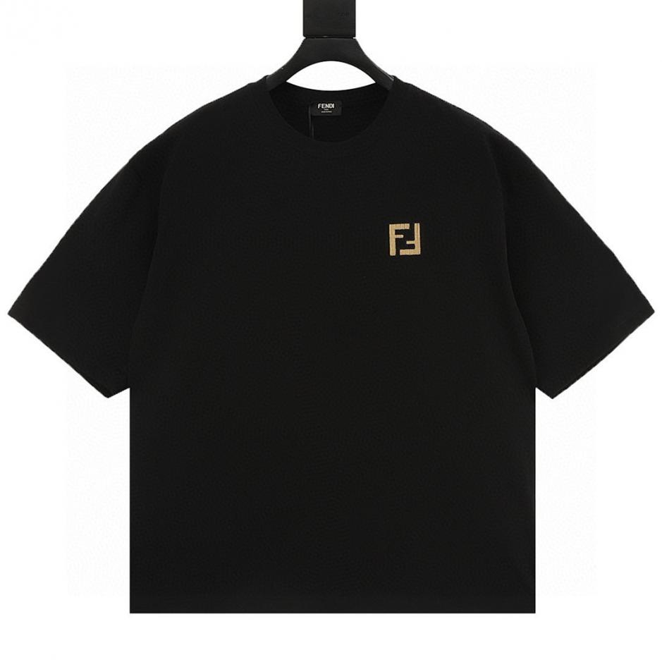 designer,replica,clothing,fake,1:1,lv,luxury,high quality Fendi double-F embroidered logo short-sleeved T-shirt (C169) designer,replica,clothing,fake,1:1,lv,luxury,high quality Fendi double-F embroidered logo short-sleeved T-shirt (C169)