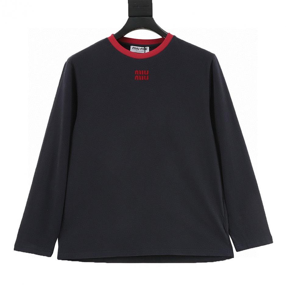 designer,replica,clothing,fake,1:1,lv,luxury,high quality MiuMiu Color Block Long-Sleeve T-Shirt (86C1) designer,replica,clothing,fake,1:1,lv,luxury,high quality MiuMiu Color Block Long-Sleeve T-Shirt (86C1)