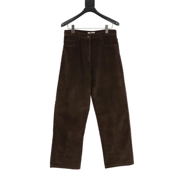 designer,replica,clothing,fake,1:1,lv,luxury,high quality MiuMiu Corduroy Casual Trousers (44AB)