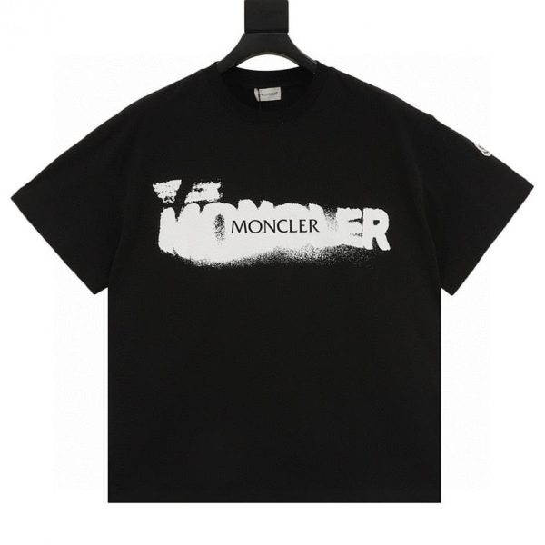 designer,replica,clothing,fake,1:1,lv,luxury,high quality MONCLER Inkjet Letter Print Short-Sleeve T-Shirt (2769)