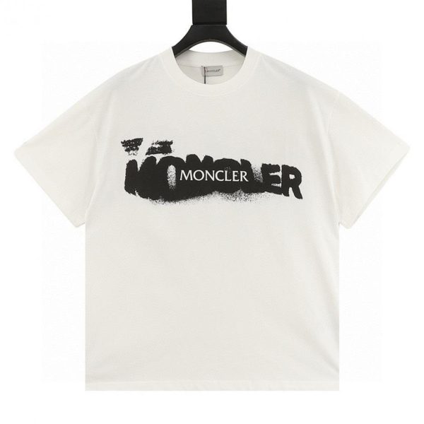 designer,replica,clothing,fake,1:1,lv,luxury,high quality MONCLER Inkjet Letter Print Short-Sleeve T-Shirt (3571)