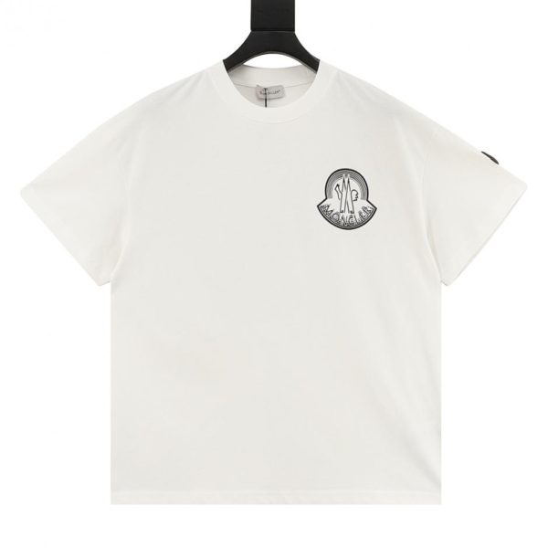 designer,replica,clothing,fake,1:1,lv,luxury,high quality MONCLER Double Logo Print Short-Sleeve T-Shirt (C92B)