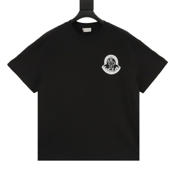 designer,replica,clothing,fake,1:1,lv,luxury,high quality MONCLER Double Logo Print Short-Sleeve T-Shirt (EAD9)