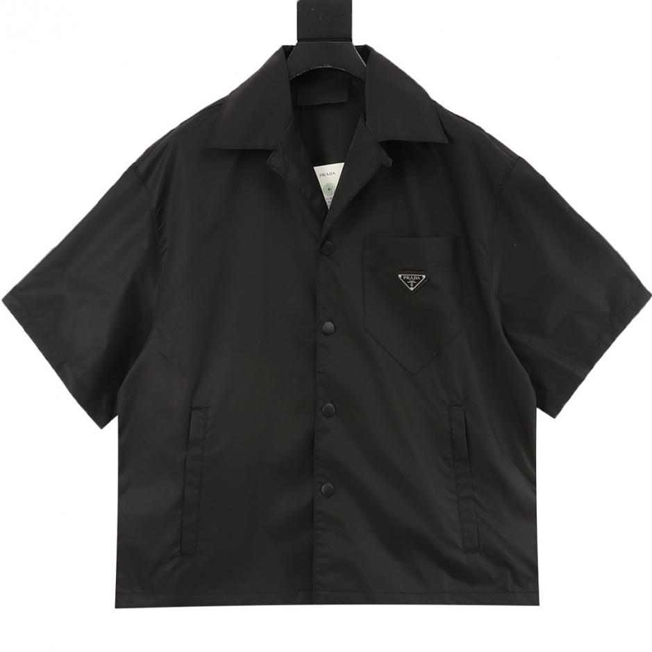 designer,replica,clothing,fake,1:1,lv,luxury,high quality PRADA triangle logo short-sleeved shirt (239A) designer,replica,clothing,fake,1:1,lv,luxury,high quality PRADA triangle logo short-sleeved shirt (239A)