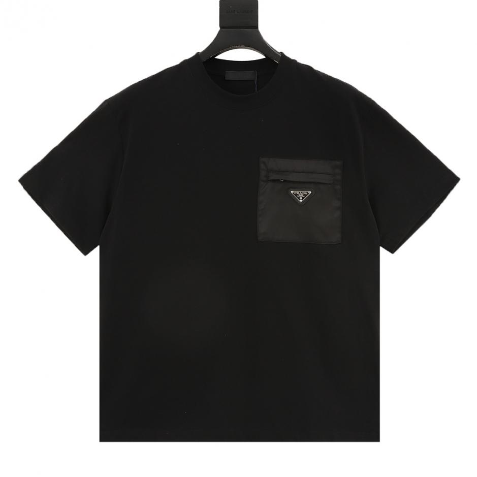 designer,replica,clothing,fake,1:1,lv,luxury,high quality Prada classic velvet zip-up pocket short-sleeved T-shirt (5C28) designer,replica,clothing,fake,1:1,lv,luxury,high quality Prada classic velvet zip-up pocket short-sleeved T-shirt (5C28)