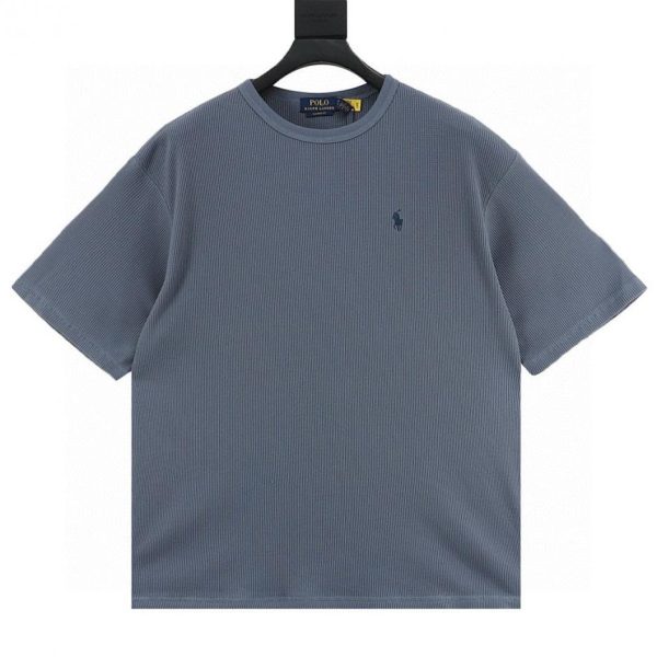designer,replica,clothing,fake,1:1,lv,luxury,high quality RALPH LAUREN small logo waffle short-sleeved T-shirt (7BE0)