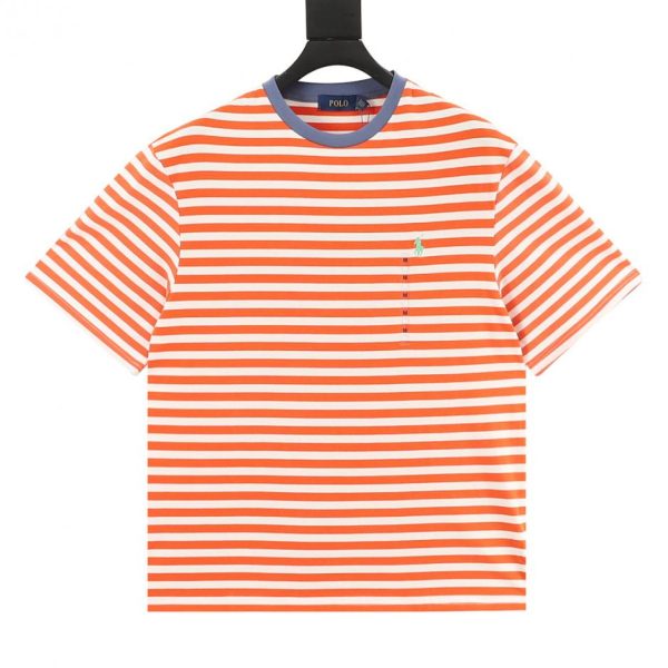 designer,replica,clothing,fake,1:1,lv,luxury,high quality RALPH LAUREN Striped Short-Sleeve T-Shirt (0D51)
