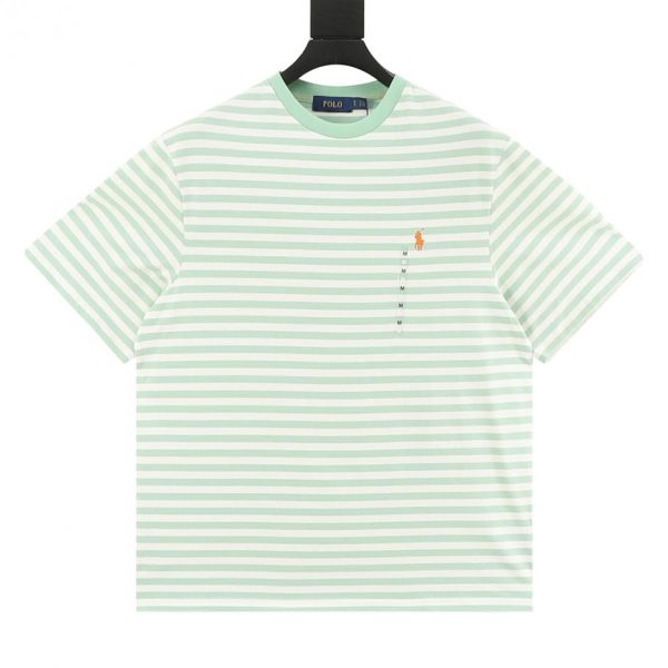 designer,replica,clothing,fake,1:1,lv,luxury,high quality RALPH LAUREN Striped Short-Sleeve T-Shirt (0E82)