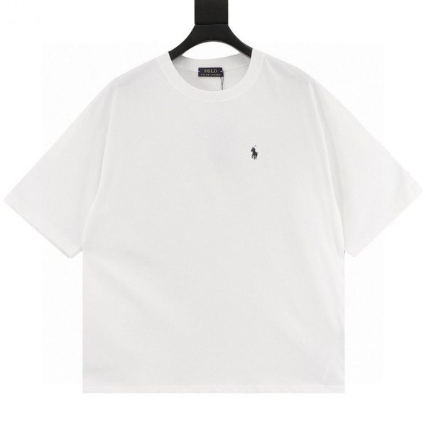 designer,replica,clothing,fake,1:1,lv,luxury,high quality Ralph Lauren crew neck short-sleeved shirt with embroidered pony logo (F085)
