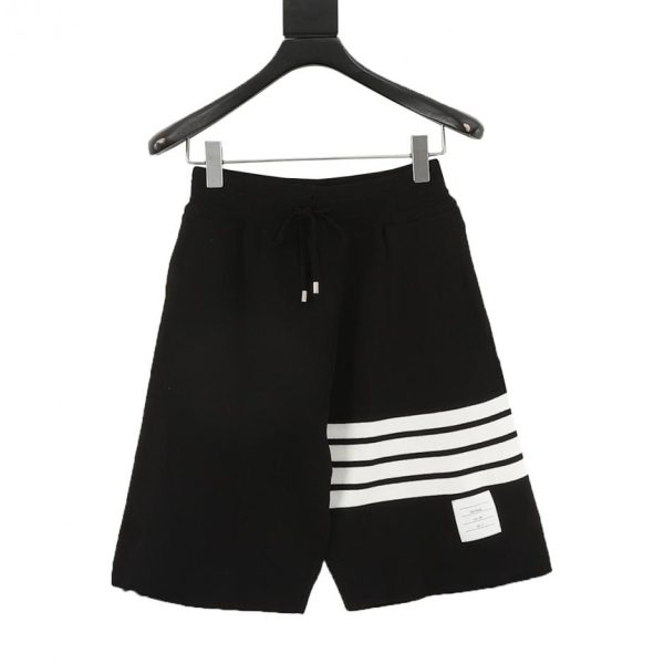 designer,replica,clothing,fake,1:1,lv,luxury,high quality Thom Browne Classic Four-Stripe Knit Shorts (1232)