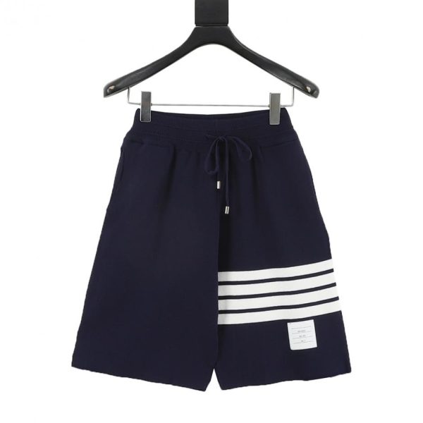designer,replica,clothing,fake,1:1,lv,luxury,high quality Thom Browne Classic Four-Stripe Knit Shorts (73F5)
