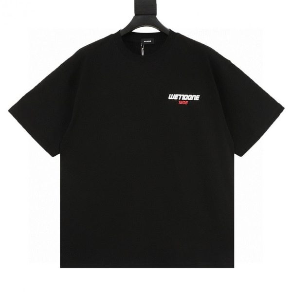 designer,replica,clothing,fake,1:1,lv,luxury,high quality WE11DONE Official Website 10th Anniversary Commemorative Simple Logo Print Short-Sleeve T-Shirt (5DD1)