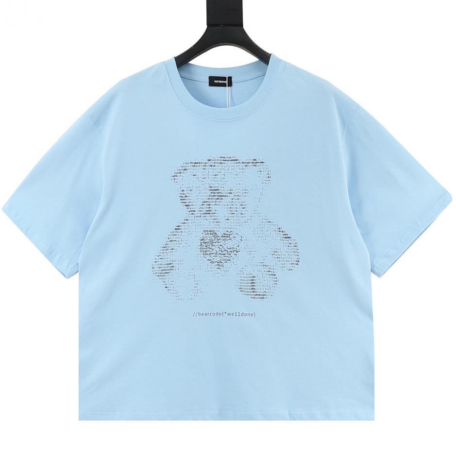 designer,replica,clothing,fake,1:1,lv,luxury,high quality WE11DONE Letter Outline Bear Print Short-Sleeve T-Shirt in Blue and White (7CCB) designer,replica,clothing,fake,1:1,lv,luxury,high quality WE11DONE Letter Outline Bear Print Short-Sleeve T-Shirt in Blue and White (7CCB)