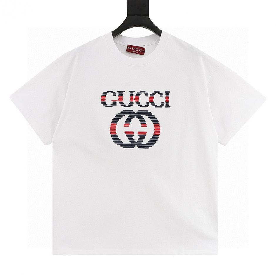 designer,replica,clothing,fake,1:1,lv,luxury,high quality New GUCCI style, same as official website, color-blocked chunky embroidered logo, unisex short-sleeved T-shirt (071B) designer,replica,clothing,fake,1:1,lv,luxury,high quality New GUCCI style, same as official website, color-blocked chunky embroidered logo, unisex short-sleeved T-shirt (071B)