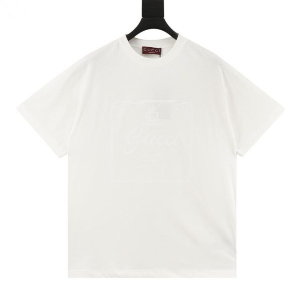 designer,replica,clothing,fake,1:1,lv,luxury,high quality GUCCI large logo print short-sleeved T-shirt (3DAF)