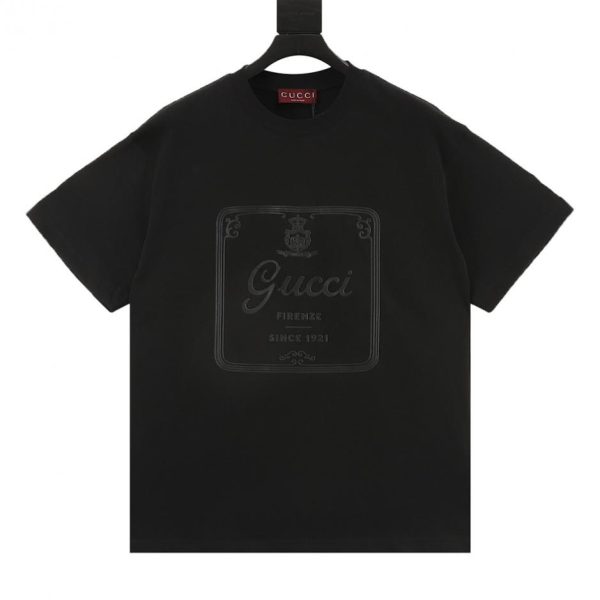 designer,replica,clothing,fake,1:1,lv,luxury,high quality GUCCI large logo print short-sleeved T-shirt (AC12)