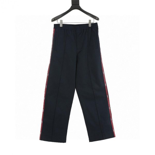 designer,replica,clothing,fake,1:1,lv,luxury,high quality GUCCI track pants with red side stripe trim (9B89)
