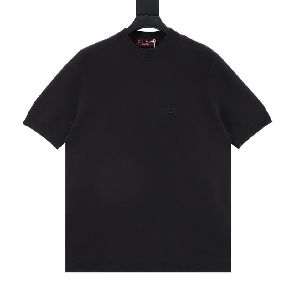designer,replica,clothing,fake,1:1,lv,luxury,high quality GUCCI Double G Embroidery Silk-Cotton Blend Knit Short-Sleeve T-Shirt (1B4F) designer,replica,clothing,fake,1:1,lv,luxury,high quality GUCCI Double G Embroidery Silk-Cotton Blend Knit Short-Sleeve T-Shirt (1B4F)