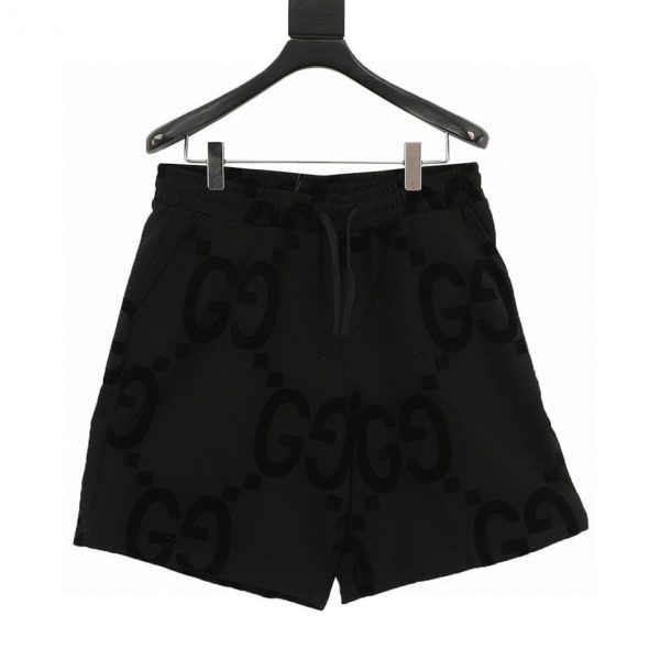 designer,replica,clothing,fake,1:1,lv,luxury,high quality GUCCI New Flocked Pattern Shorts (D8CF)