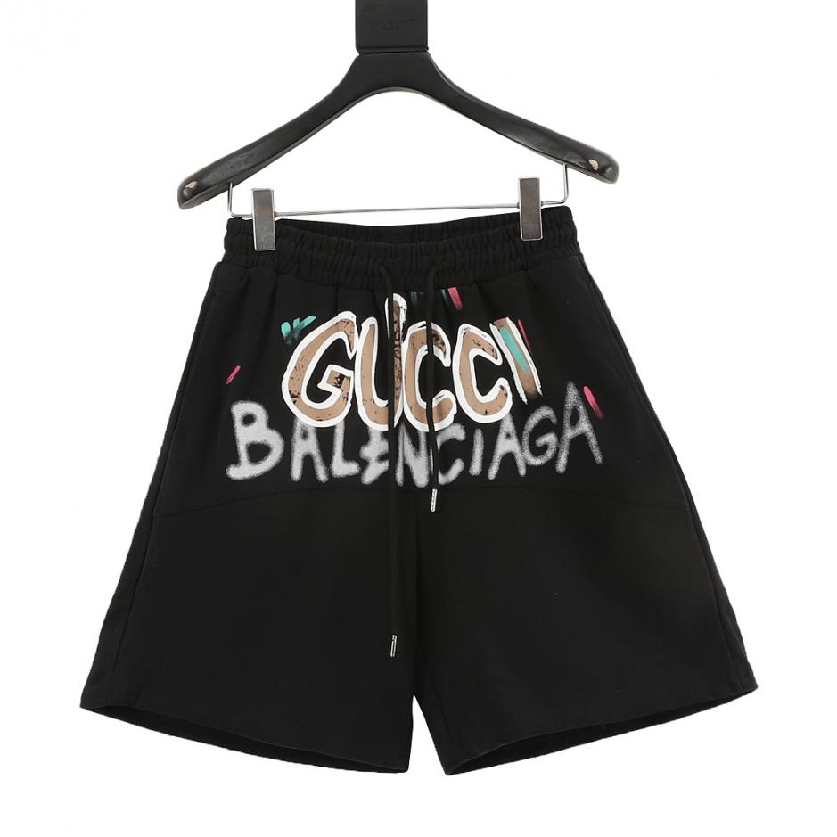 designer,replica,clothing,fake,1:1,lv,luxury,high quality GUCCI x Balenciaga 2023 Fall/Spring/Summer Collaboration Logo Hand-Painted Shorts (38A0) designer,replica,clothing,fake,1:1,lv,luxury,high quality GUCCI x Balenciaga 2023 Fall/Spring/Summer Collaboration Logo Hand-Painted Shorts (38A0)