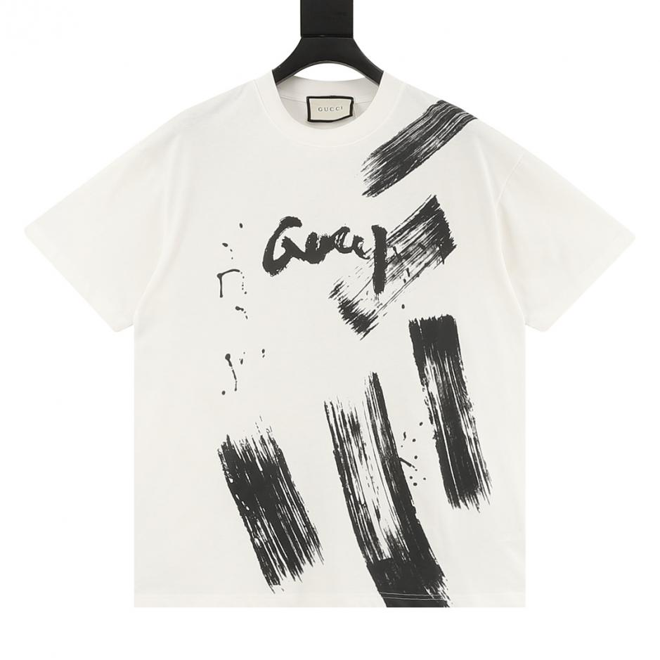 designer,replica,clothing,fake,1:1,lv,luxury,high quality GUCCI Ink Brush Graffiti Letter Short-Sleeve T-Shirt (0885) designer,replica,clothing,fake,1:1,lv,luxury,high quality GUCCI Ink Brush Graffiti Letter Short-Sleeve T-Shirt (0885)