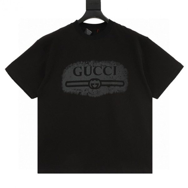 designer,replica,clothing,fake,1:1,lv,luxury,high quality GUCCI New Cracked Belt Print Short-Sleeve T-Shirt (A98D)