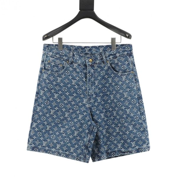 designer,replica,clothing,fake,1:1,lv,luxury,high quality LOUIS VUITTON MONOGRAM monogram denim shorts (9467)