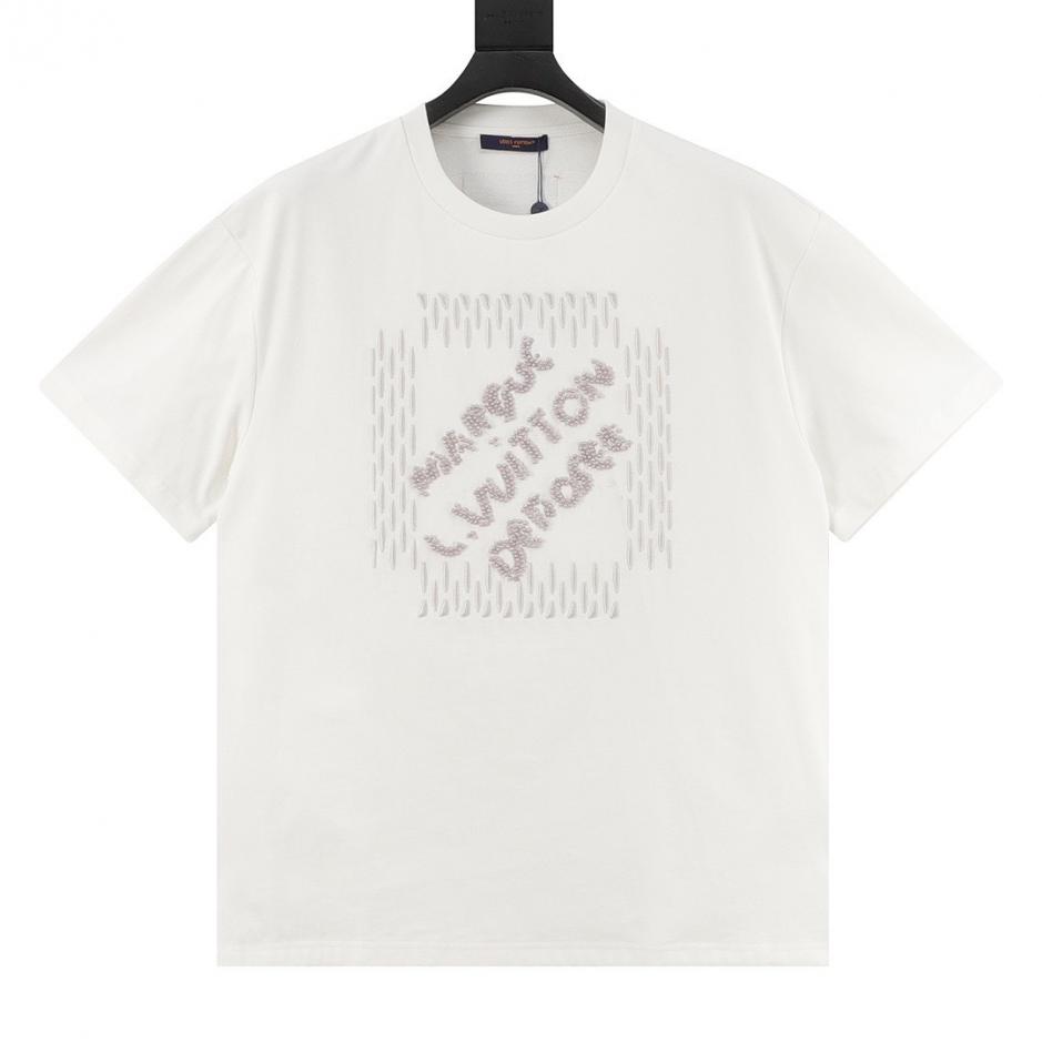 designer,replica,clothing,fake,1:1,lv,luxury,high quality LOUIS VUITTON Tricolor Beaded Embroidery Short-Sleeve T-Shirt (C12B) designer,replica,clothing,fake,1:1,lv,luxury,high quality LOUIS VUITTON Tricolor Beaded Embroidery Short-Sleeve T-Shirt (C12B)
