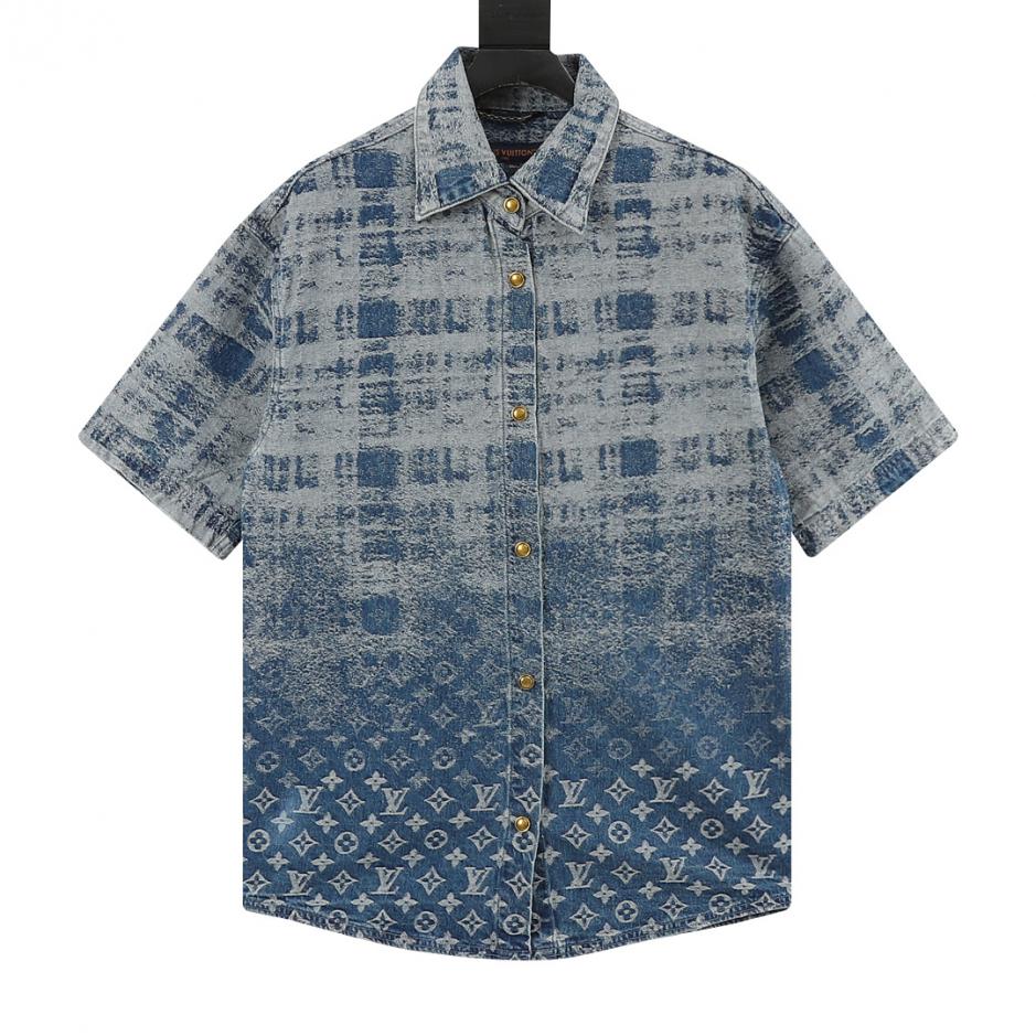 designer,replica,clothing,fake,1:1,lv,luxury,high quality LOUIS VUITTON Gradient Check Jacquard Denim Shirt (2C4C) designer,replica,clothing,fake,1:1,lv,luxury,high quality LOUIS VUITTON Gradient Check Jacquard Denim Shirt (2C4C)