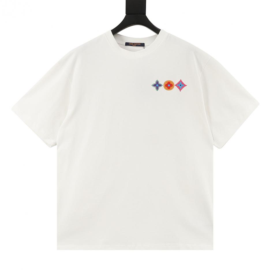 designer,replica,clothing,fake,1:1,lv,luxury,high quality LOUIS VUITTON Embroidered Logo Colorful Three-Pattern Short-Sleeve T-Shirt (D454) designer,replica,clothing,fake,1:1,lv,luxury,high quality LOUIS VUITTON Embroidered Logo Colorful Three-Pattern Short-Sleeve T-Shirt (D454)