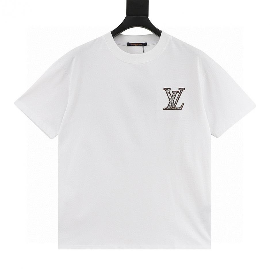 designer,replica,clothing,fake,1:1,lv,luxury,high quality LOUIS VUITTON Tricolor Monogram Embroidered Short-Sleeve T-Shirt (E514) designer,replica,clothing,fake,1:1,lv,luxury,high quality LOUIS VUITTON Tricolor Monogram Embroidered Short-Sleeve T-Shirt (E514)
