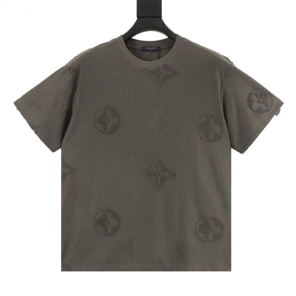 designer,replica,clothing,fake,1:1,lv,luxury,high quality LOUIS VUITTON All-over monogram jacquard short-sleeved shirt (3015)