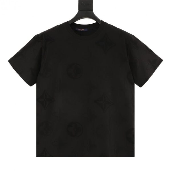 designer,replica,clothing,fake,1:1,lv,luxury,high quality LOUIS VUITTON All-over monogram jacquard short-sleeved shirt (3FFC)