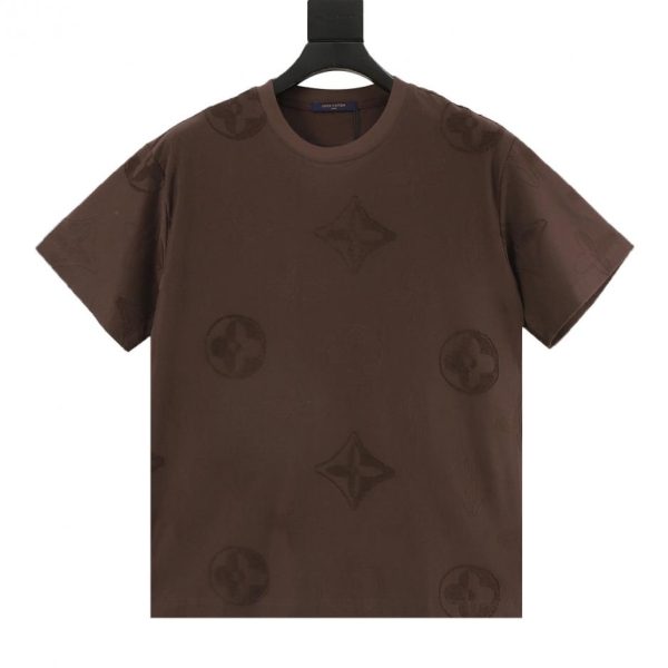 designer,replica,clothing,fake,1:1,lv,luxury,high quality LOUIS VUITTON All-over monogram jacquard short-sleeved shirt (6972)