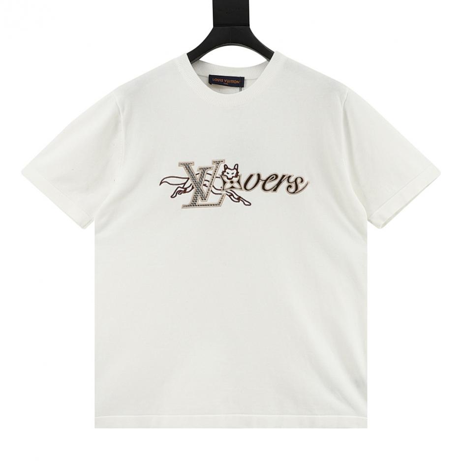 designer,replica,clothing,fake,1:1,lv,luxury,high quality LOUIS VUITTON fox embroidered logo knit short-sleeved top (7E82) designer,replica,clothing,fake,1:1,lv,luxury,high quality LOUIS VUITTON fox embroidered logo knit short-sleeved top (7E82)