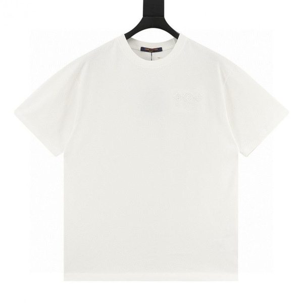 designer,replica,clothing,fake,1:1,lv,luxury,high quality LOUIS VUITTON Embroidered Short-Sleeve T-Shirt (48C0)