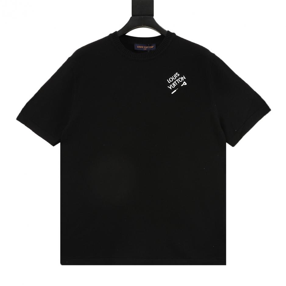 designer,replica,clothing,fake,1:1,lv,luxury,high quality LOUIS VUITTON embroidered crew neck knit short-sleeved top with safety pin (Fendi D8) designer,replica,clothing,fake,1:1,lv,luxury,high quality LOUIS VUITTON embroidered crew neck knit short-sleeved top with safety pin (Fendi D8)