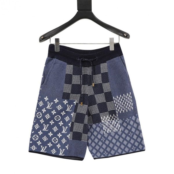 designer,replica,clothing,fake,1:1,lv,luxury,high quality LOUIS VUITTON Checkered Knit Shorts (550F)